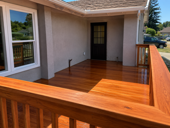 Timeless Redwood Deck Design
