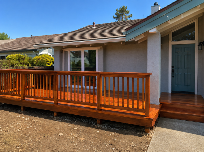 Timeless Redwood Deck Design