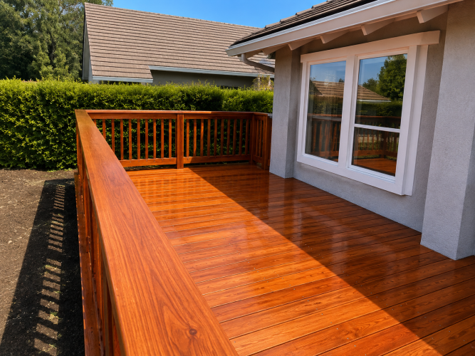 Timeless Redwood Deck Design